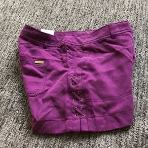 White House Black Market purple shorts